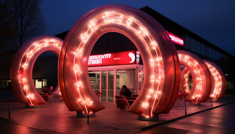 Les nouvelles technologies de LED intégrées aux publicités gonflables